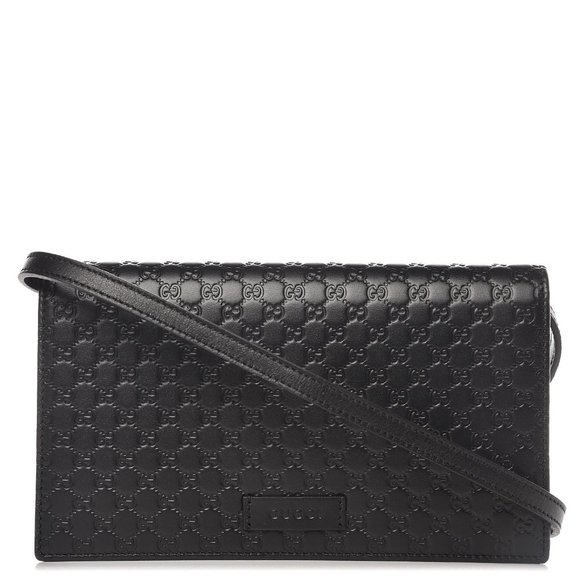 Gucci Microguccissima Leather Shoulder Bag in Black New with dustbag - Picture 1 of 12